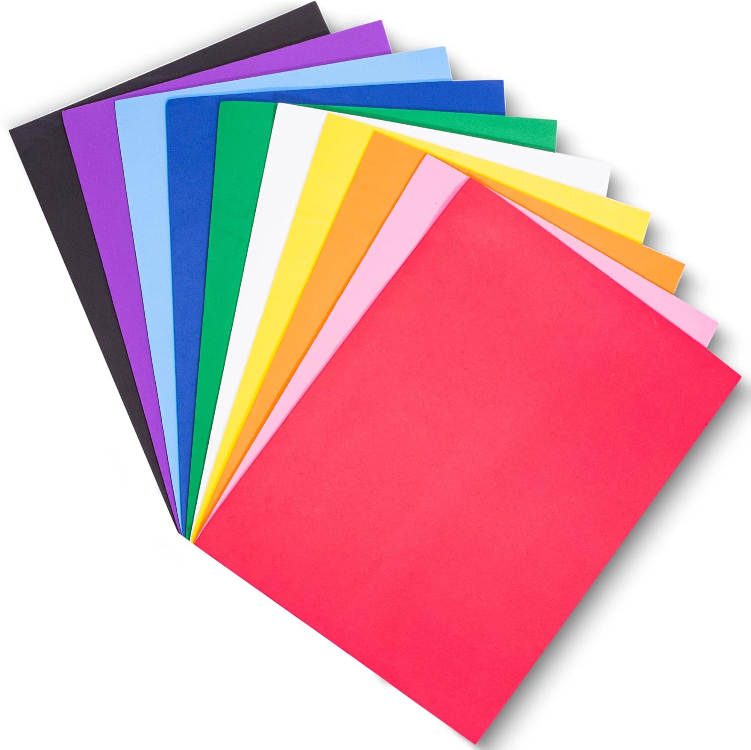 Eva Foam Sheets 9x12 Inch 10 Colors 2mm Thick Handicraft Foam Paper For Arts And Crafts 10 Sheets by PAIDU