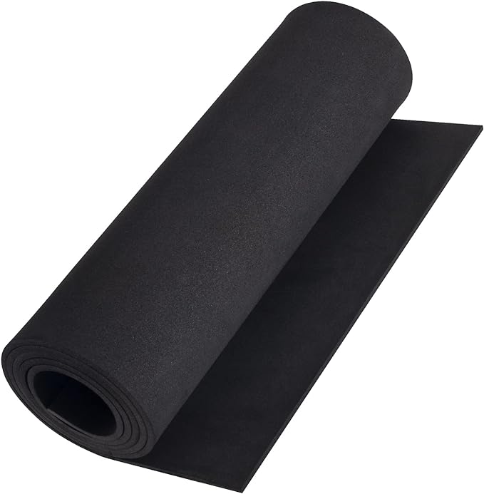Premium Cosplay EVA Foam Sheet,3mm Thick（1mm to 10mm,Black Foam Sheets Roll，59"x13.9",High Density 86kg/m3 for Cosplay Costume, Crafts, DIY Projects by PAIDU