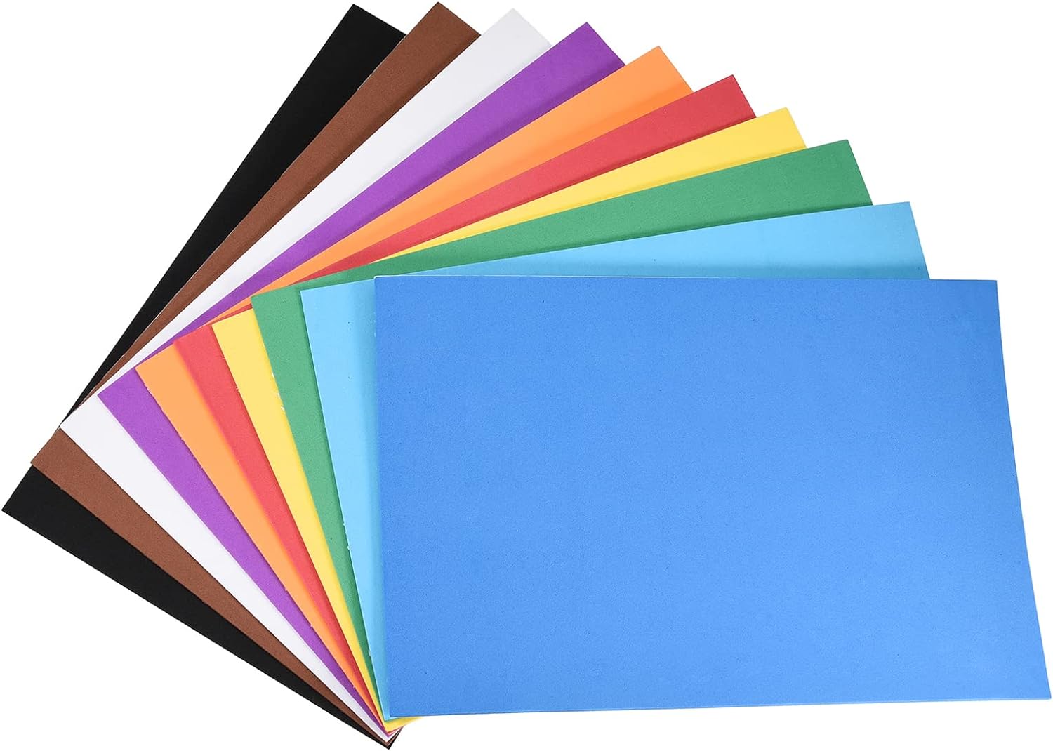 Colorful Eva Foam Sheets Self Adhesive 7.8 x 11.8 Inch 1.8mm Thickness For Crafts DIY 1 Set By PAIDU