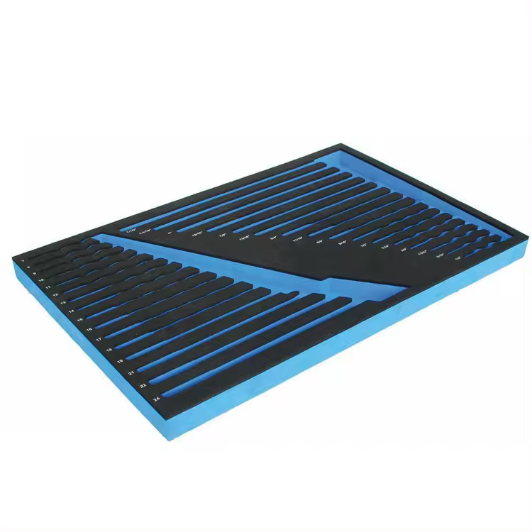 Paidu Professional manufacture custom cell phone packaging box insert with different color EVA foam insert packing