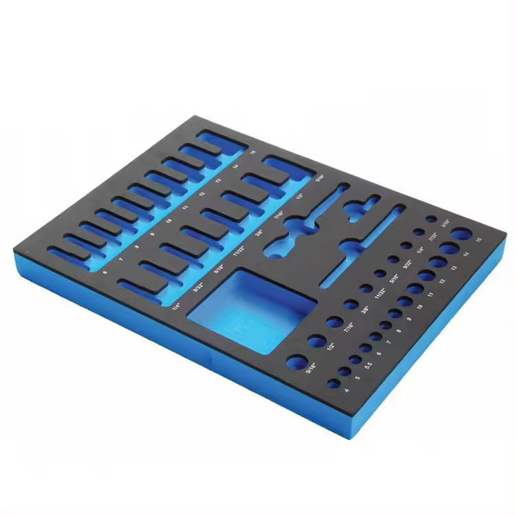 Paidu Professional manufacture custom cell phone packaging box insert with different color EVA foam insert packing