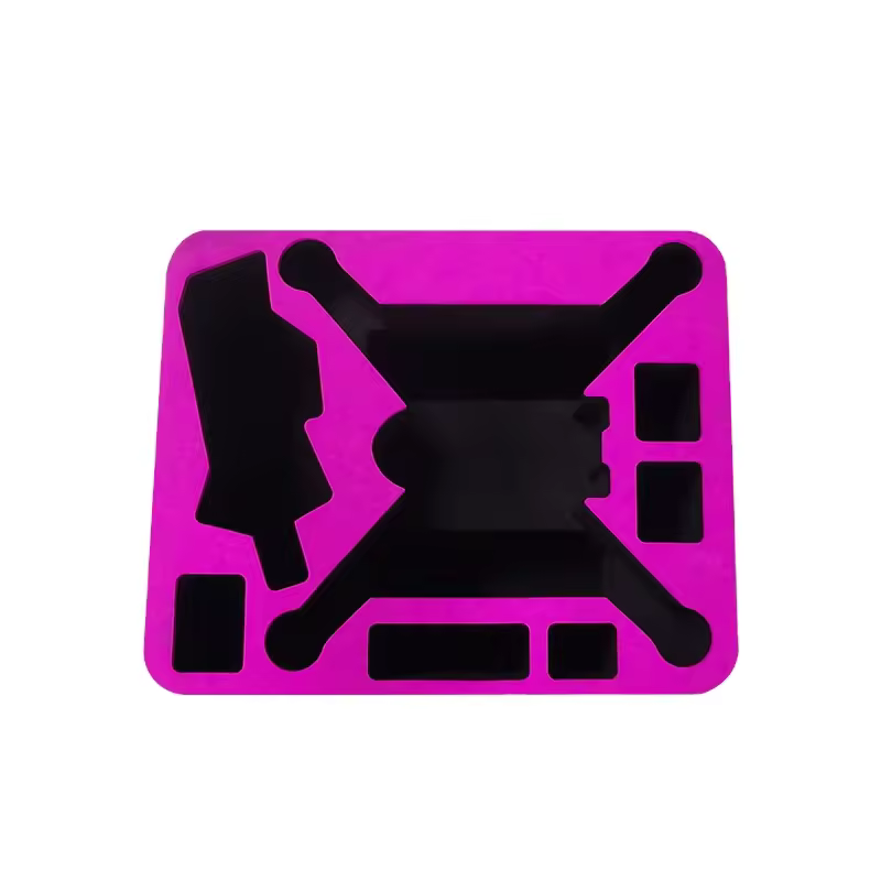 Paidu factory Custom Professional Shockproof Protective Display Case Box With CNC Cutting EVA Foam Insert