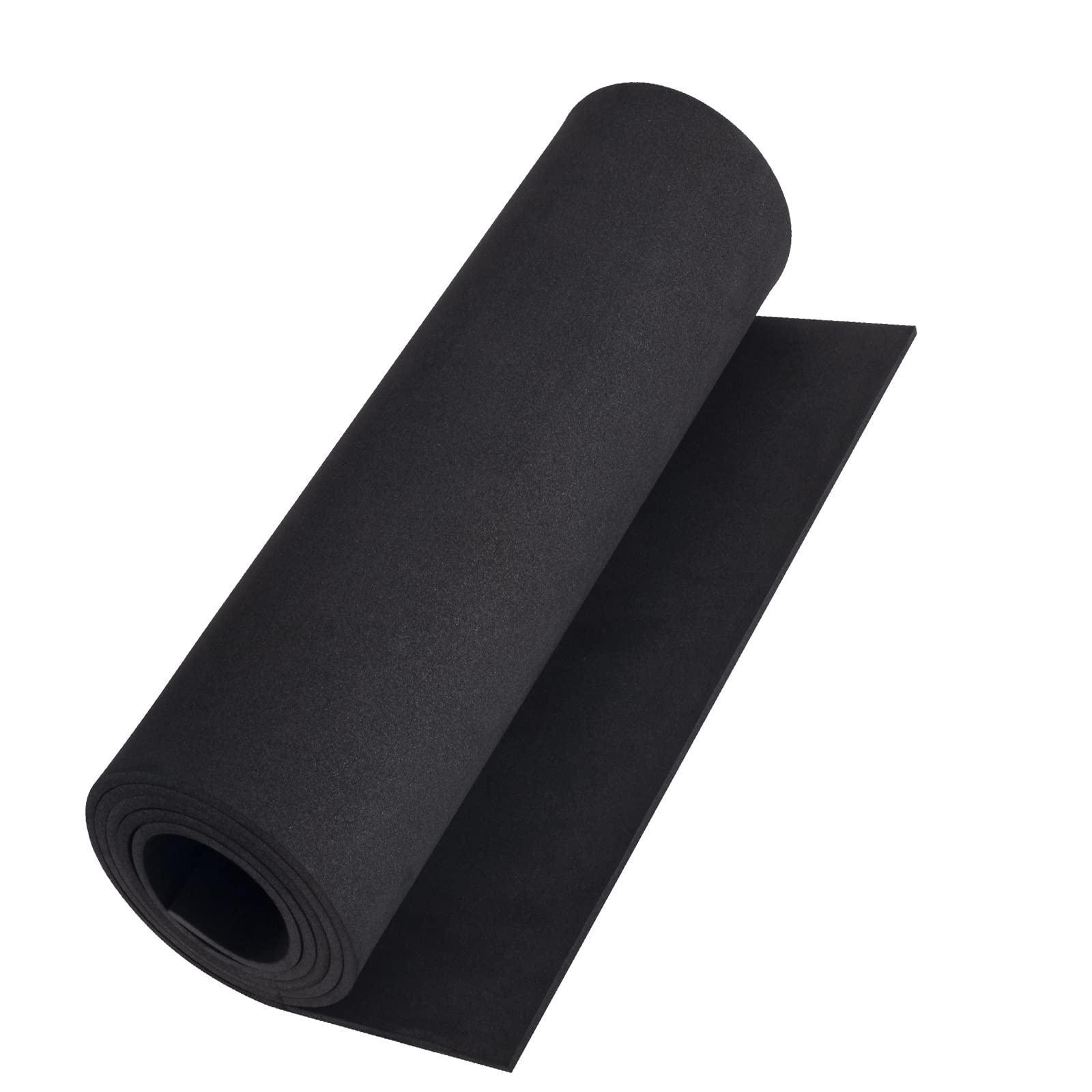 Black eva Foam roll, (1mm to 10mm) Premium Cosplay EVA Foam Sheet,2mm Thick,49"x13.5",High Density 86kg/m3 for Cosplay Costume, Crafts, DIY Projects by PAIDU