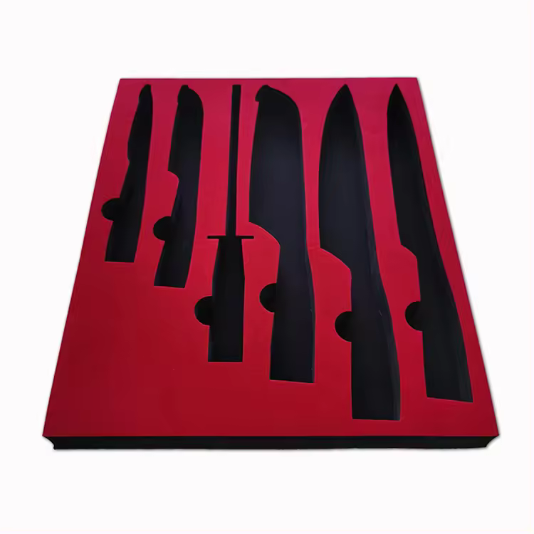 Paidu Custom laser die cut Black Expandable Polyethylene carbon EVA foam cardboard tool box packaging case insert foam for box