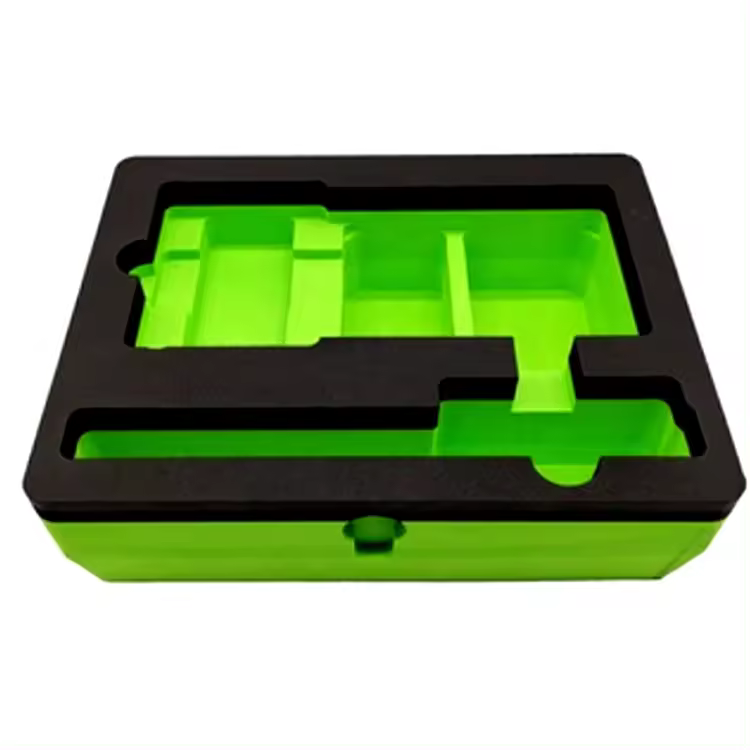 Paidu factory custom die cut 100% Grip Guaranteed hard red EVA Foam Material Packaging Box EVA case Insers