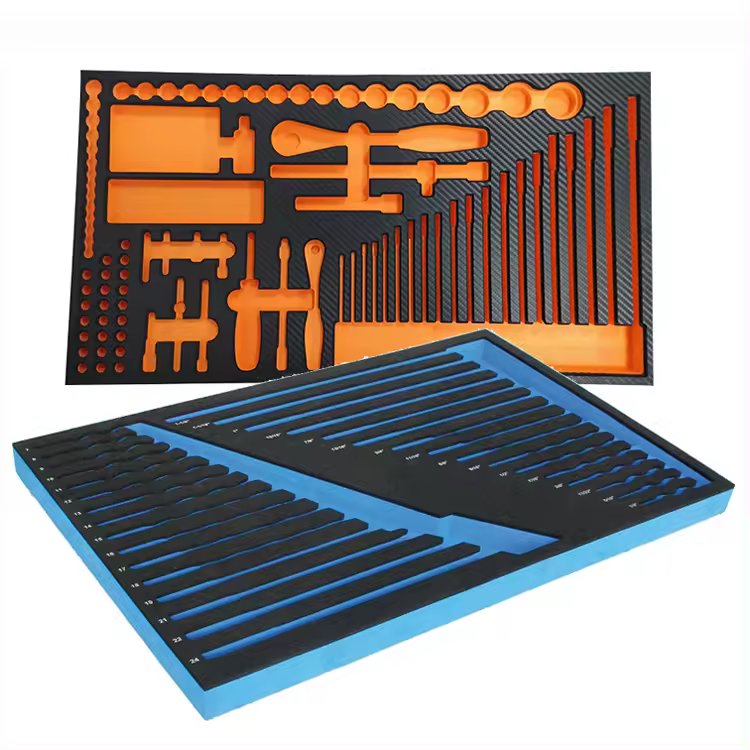 Paidu factory Custom die cutting esd white eva molded foam sample arch support insert box for industry case packing use