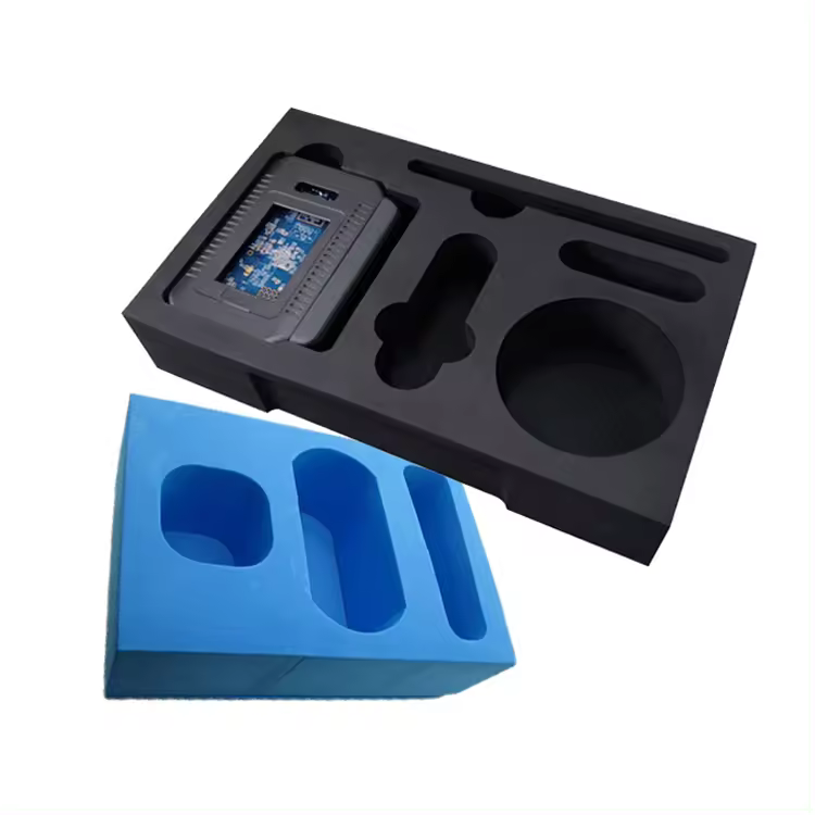 Paidu Factory processing foam EVA carving electronic tray shaped processing EVA foam inner lining insert processing