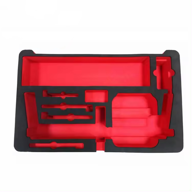 Paidu factory custom CNC engrave Cutting shape Pure White Protective Different Shape eva molded foam inserts for Tools box