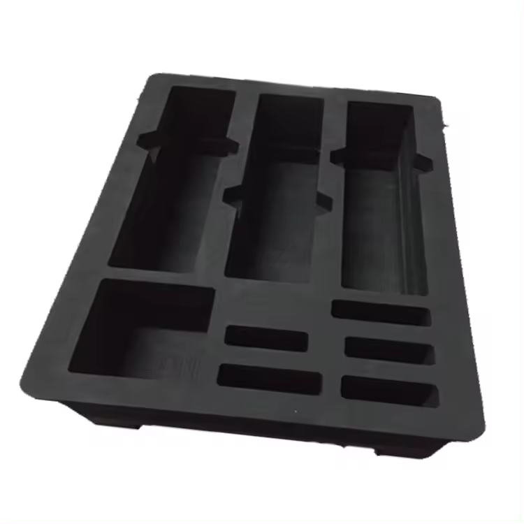 Paidu OEM ODM Factory protection display box CNC Die Cut EVA Foam Insert With Surface Flocked Paper For Packaging technology