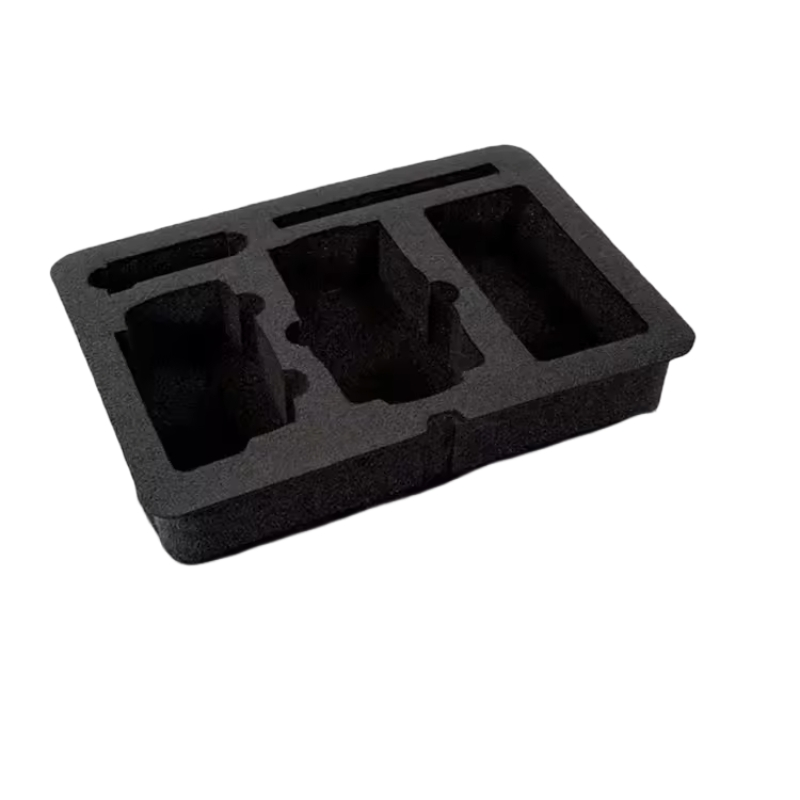 Paidu OEM ODM Factory protection display box CNC Die Cut EVA Foam Insert With Surface Flocked Paper For Packaging technology