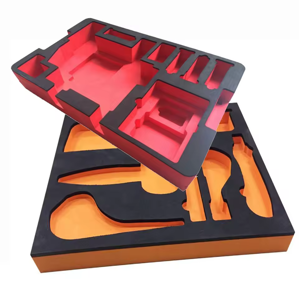 Paidu Custom Factory directly sale die diced cube pre cut EVA foam packaging box insert for hardware Mobile Tool Storage Box bottle