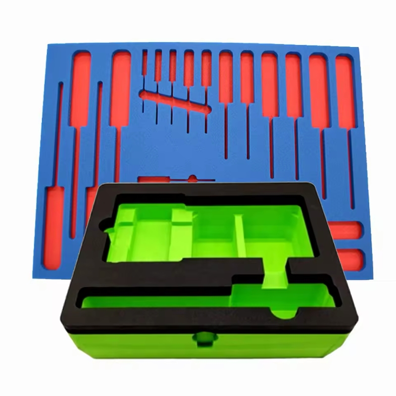 Paidu OEM ODM Factory High-end Custom Black EVA Foam Insert Packaging Die Cut Package Insert for cosmetic box perfume bottles